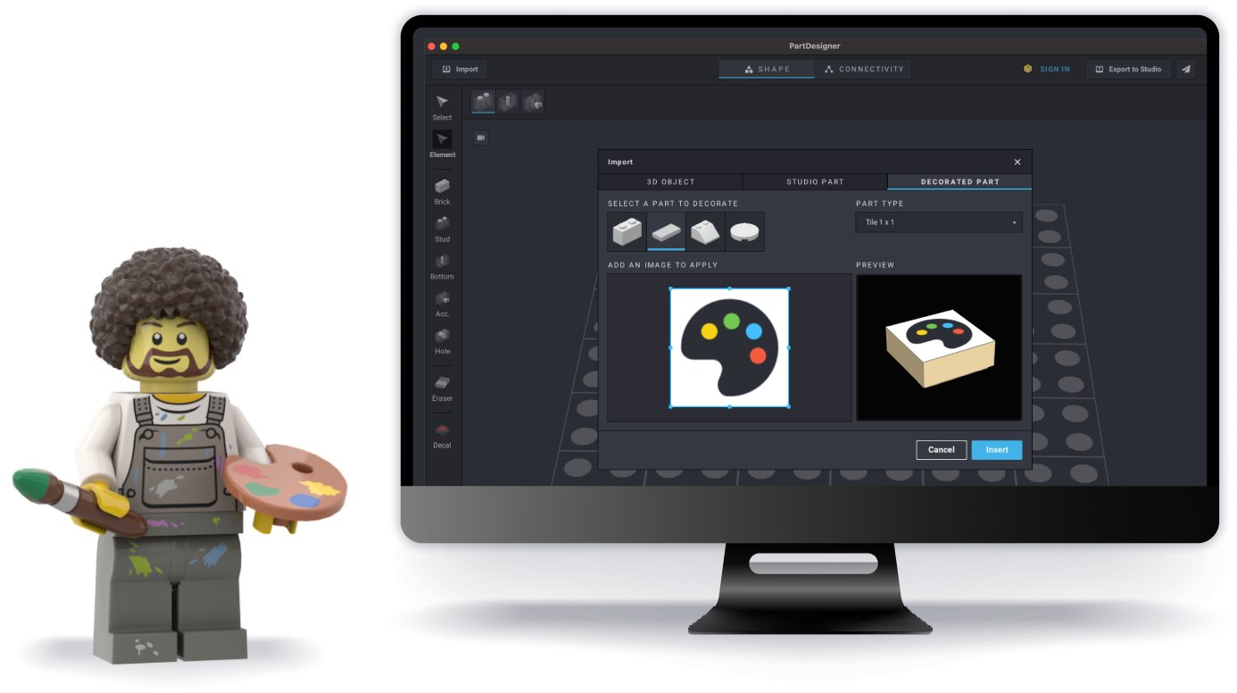 Studio PartDesigner Download BrickLink